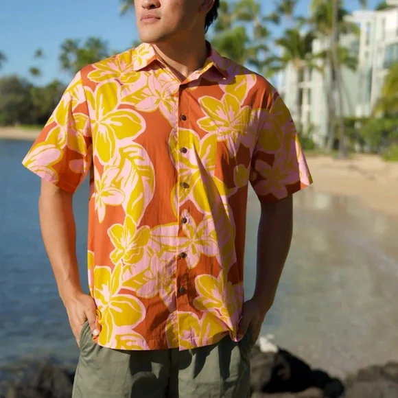 🌺 Men’s Luxury Aloha Shirt – Modern Island Wear 🌺 - Picture 7 of 8